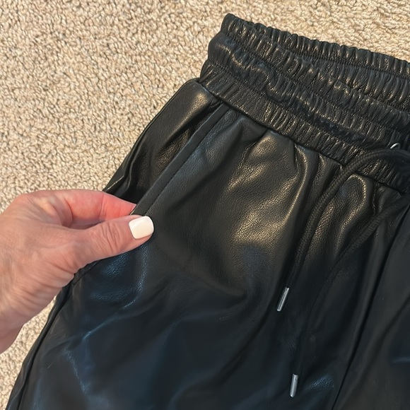 Bagatelle Black Faux Leather Pants - Picture 3 of 9